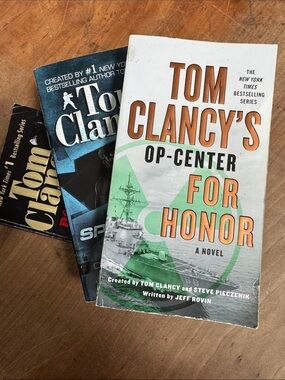 Tom Clancy 3 book bundle : op-center for Honor, power plays  & splinter cello